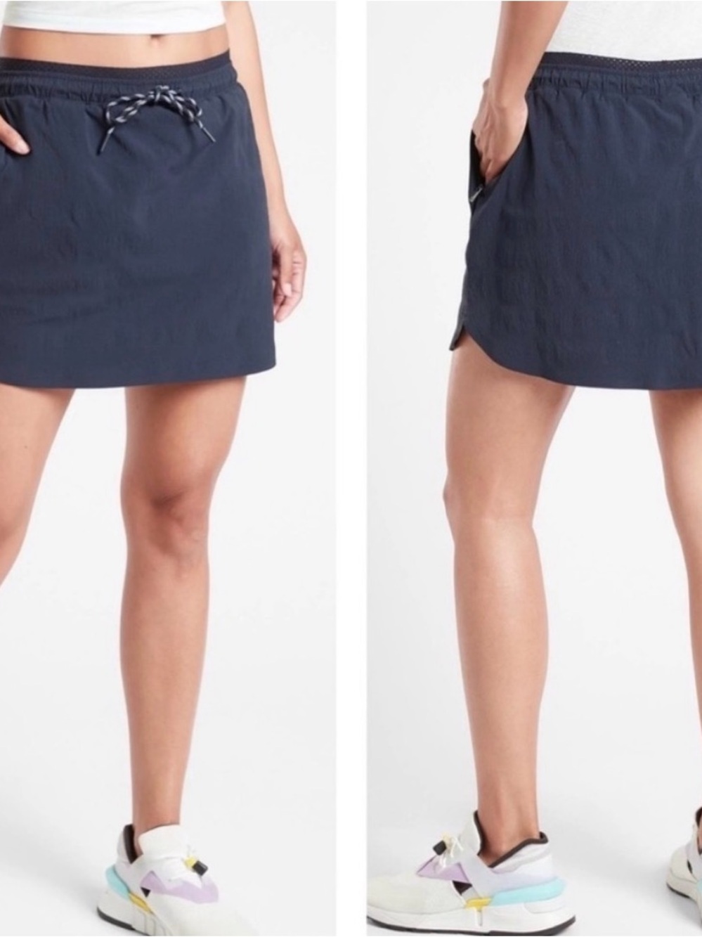 Athleta | Trekkie Crest Skort Navy Blue 2